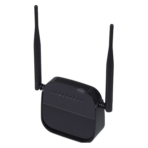 Wi-Fi роутер D-Link DSL-2750U, ADSL2+, черный [dsl-2750u/r1a]