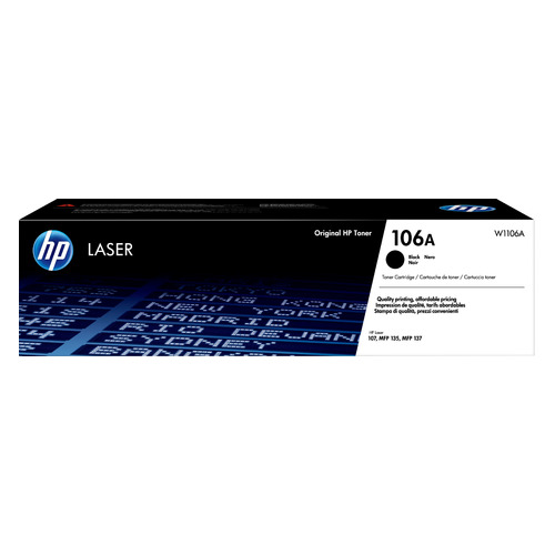 Картридж HP 106, черный / W1106A