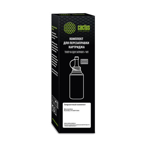 Тонер Cactus CS-RK-SP150HE, для Ricoh Aficio SP 150/SP 150SU, черный, 80грамм, флакон, чип