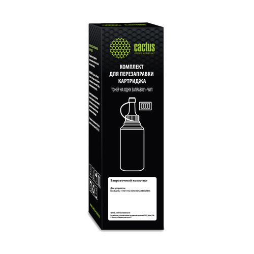 Тонер Cactus CS-RK-TN1075, для Brother HL-1110/1112/1510/1512/1810/1815, черный, 80грамм, флакон, флажок/крышка