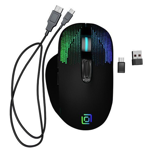 Мышь Oklick 636LWC, оптическая, беспроводная, USB, черный [1158065]