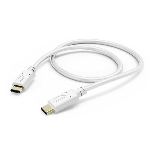 Кабель HAMA 00183330, USB Type-C (m) - USB Type-C (m), 1м, 3A, белый