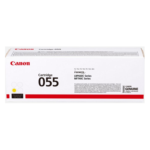 Картридж Canon 055 Y, желтый / 3013C002