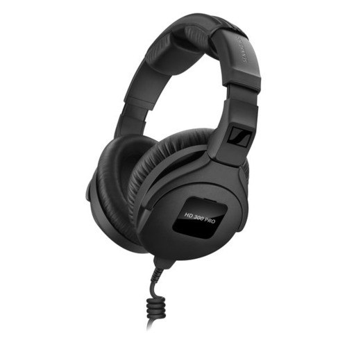 Гарнитура Sennheiser HD 300 PRO, 3.5 мм/6.3 мм, накладные, черный [508288]