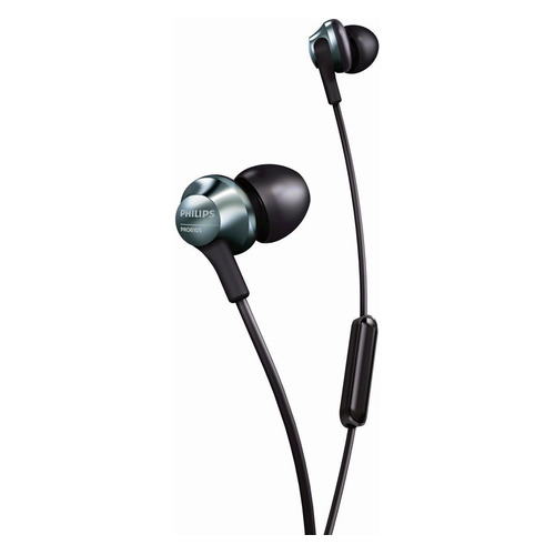 Гарнитура Philips PRO6105, 3.5 мм, вкладыши, черный [pro6105bk/00]
