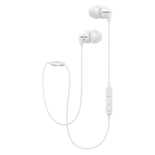 Гарнитура Philips SHB3595, Bluetooth, вкладыши, белый [shb3595wt/10]