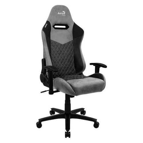 Кресло игровое Aerocool DUKE Ash Black, на колесиках, искусственная кожа/ткань, черный [duke ash black]