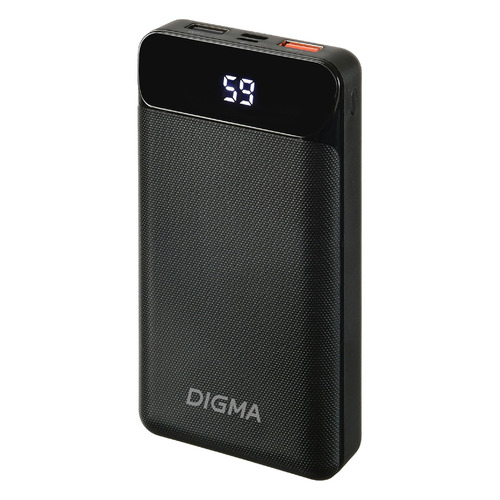 Внешний аккумулятор (Power Bank) Digma Power Delivery DG-20000-PL, 20000мAч, черный [dg-20000-pl-bk]