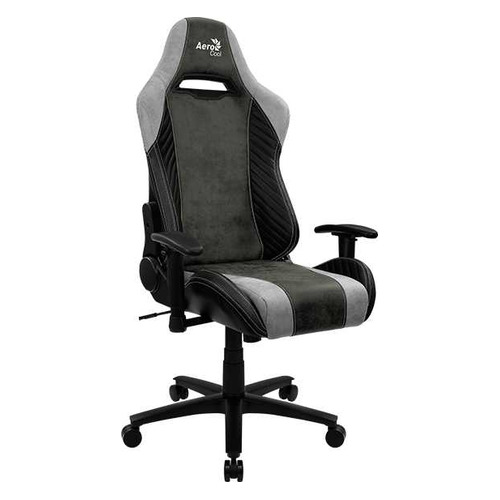 Кресло игровое Aerocool Baron Hunter Green, на колесиках, искусственная кожа/ткань, черный/зеленый [baron hunter green]