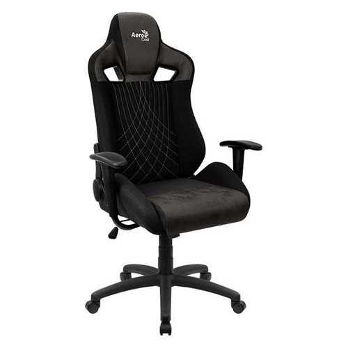 Кресло игровое Aerocool Earl Iron Black, на колесиках, ткань, черный [earl iron black]