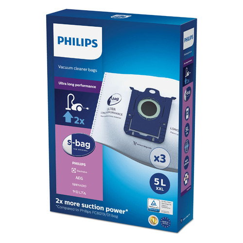 Пылесборники Philips FC8027/01, универсальные, 3 шт., подходит для Performer Pro/Expert/Silent/Ultimate