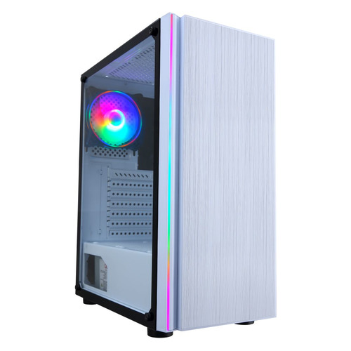 Корпус ATX Formula CL-3302W RGB, Midi-Tower, без БП, белый