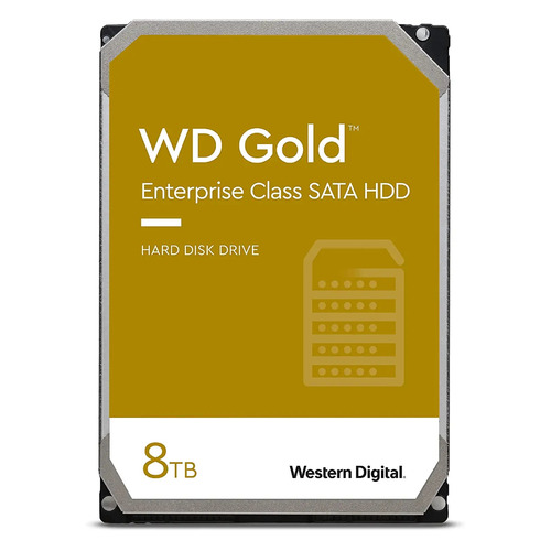 Жесткий диск WD Gold WD8004FRYZ, 8ТБ, HDD, SATA III, 3.5"