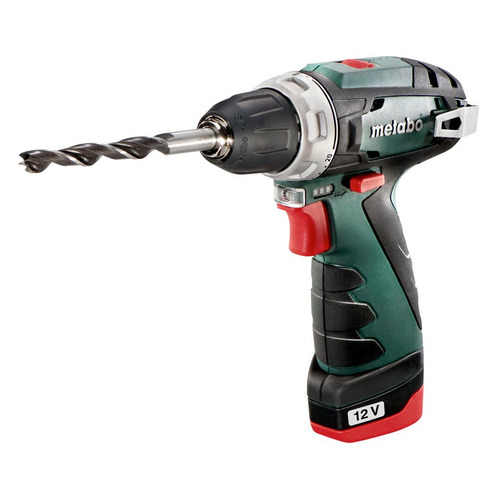 Дрель-шуруповерт METABO PowerMaxx BS 2Ач, с двумя аккумуляторами [600080500]