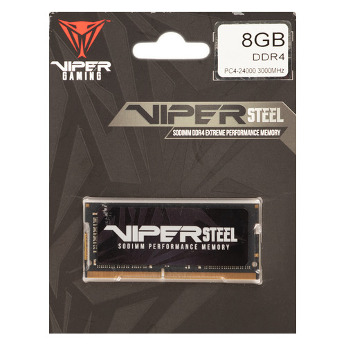 Модуль памяти Patriot Viper Steel PVS48G300C8S DDR4 - 8ГБ 3000, SO-DIMM, Ret