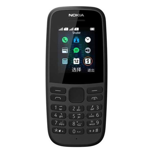 Сотовый телефон Nokia 105 Dual SIM (2019) TA-1174, черный