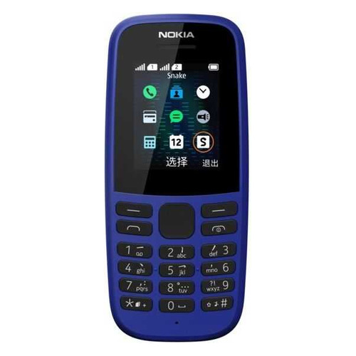 Сотовый телефон Nokia 105 Dual SIM (2019) TA-1174, синий