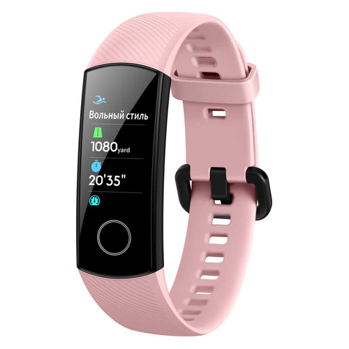 Фитнес-трекер Honor Band 5 CRS-B39S/B19S, 0.95", черный / розовый [55026766]
