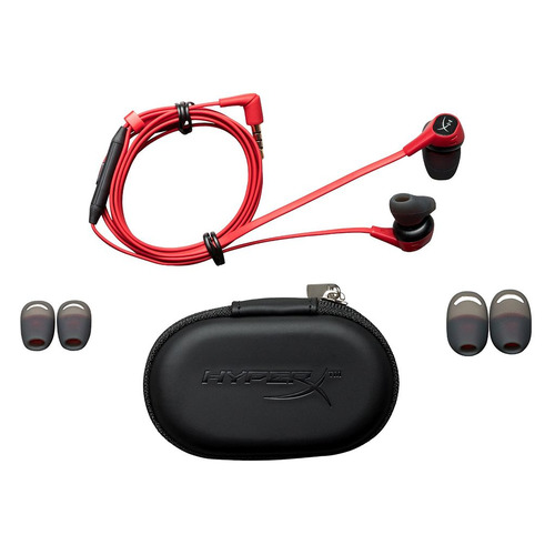 Гарнитура игровая HYPERX Cloud Earbuds, красный / черный [hx-hsceb-rd]