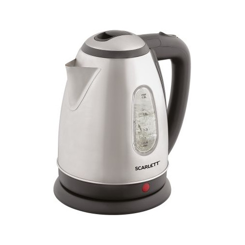 Чайник электрический Scarlett SC-EK21S88, 2200Вт, черный и серебристый