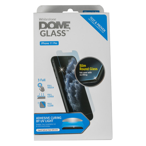 Защитное стекло для экрана Whitestone Dome для Apple iPhone 11 Pro антиблик, 3D, 1 шт
