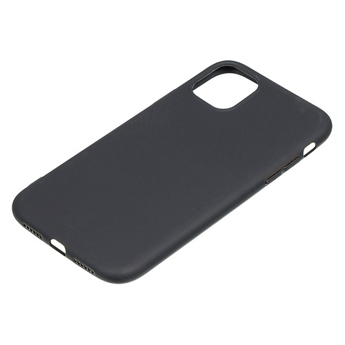 Чехол (клип-кейс) BORASCO Mate, для Apple iPhone 11, черный (матовый) [37569]