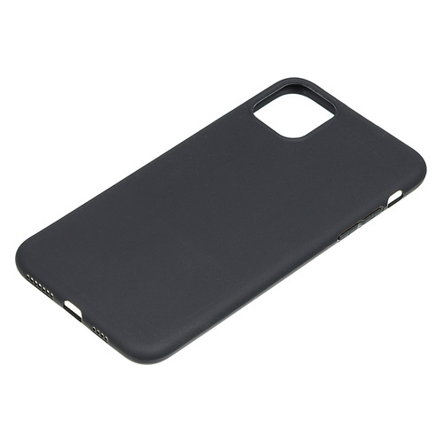 Чехол (клип-кейс) BORASCO Mate, для Apple iPhone 11 Pro Max, черный (матовый) [37568]