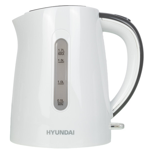 Чайник электрический Hyundai HYK-P2021, 2200Вт, белый и серый