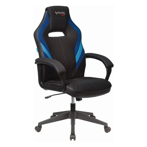 Кресло игровое ZOMBIE VIKING 3 AERO, на колесиках, текстиль/эко.кожа, синий/черный [viking 3 aero blue]