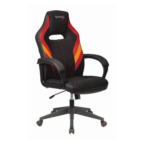 Кресло игровое ZOMBIE VIKING 3 AERO, на колесиках, текстиль/эко.кожа, красный/черный [viking 3 aero red]