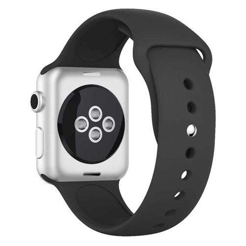 Ремешок DF iClassicband-02 для Apple Watch Series 3/4/5, черный [df iclassicband-02 (black)]