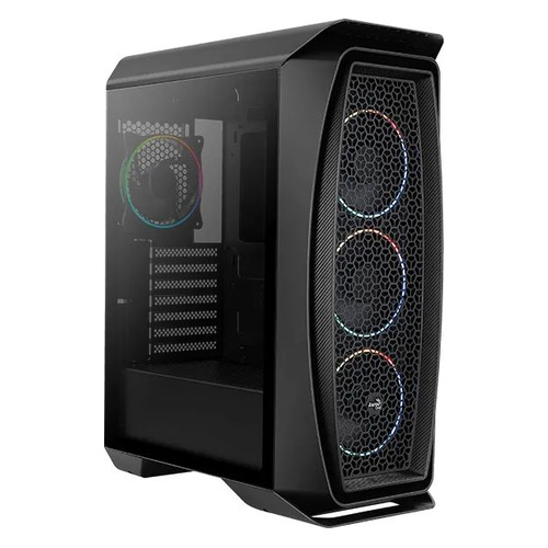 Корпус ATX Aerocool Aero One Eclipse-G-BK-v1, Midi-Tower, без БП, черный [accm-pb17143.11]