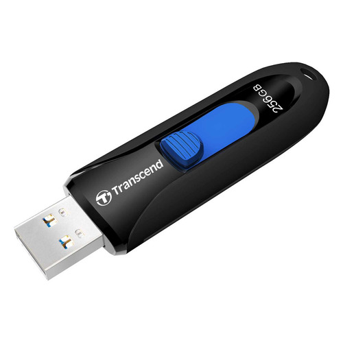 Флешка USB Transcend Jetflash 790 256ГБ, USB3.0, черный и синий [ts256gjf790k]