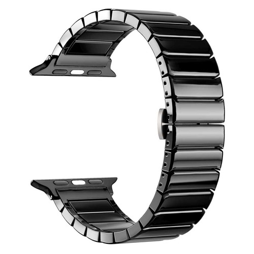 Ремешок Lyambda Libertas для Apple Watch Series 3/4/5/6/SE, черный [ds-apg-06-44-bk]