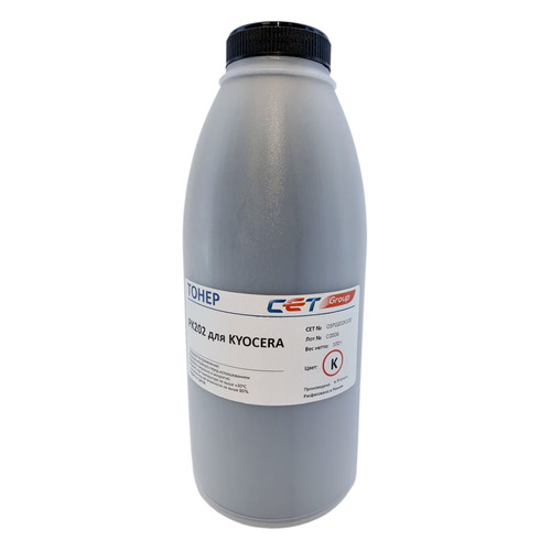 Тонер CET PK202, для Kyocera FS-2126MFP/2626MFP/C8525MFP, черный, 100грамм, бутылка