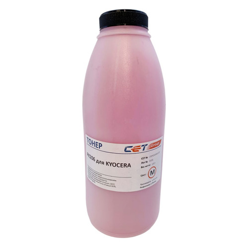 Тонер CET PK206, для Kyocera Ecosys M6030cdn/6035cidn/6530cdn/P6035cdn, пурпурный, 100грамм, бутылка