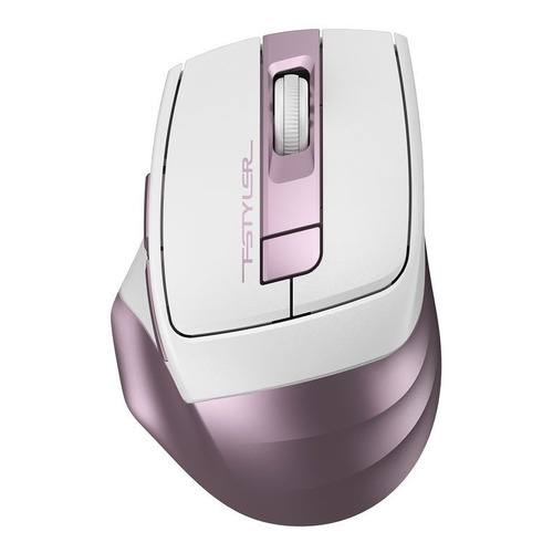 Мышь A4TECH Fstyler FG35, оптическая, беспроводная, USB, розовый и белый