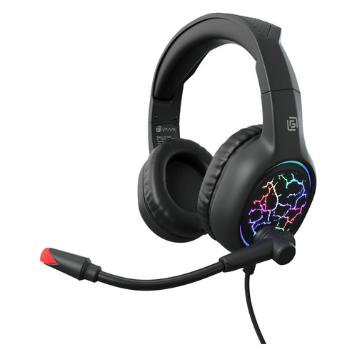 Гарнитура игровая Oklick HS-L930G SNORTER, для компьютера, мониторные, черный [1192375]