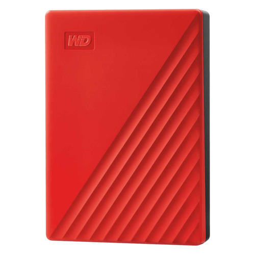 Внешний диск HDD WD My Passport WDBPKJ0040BRD-WESN, 4ТБ, красный