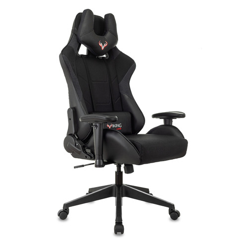 Кресло игровое ZOMBIE VIKING 4 AERO, на колесиках, текстиль/эко.кожа, черный [viking 4 aero black]
