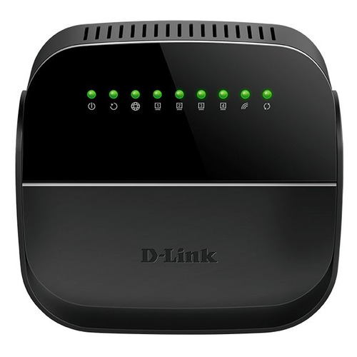 Wi-Fi роутер D-Link DSL-2740U/R1A, ADSL2+, черный