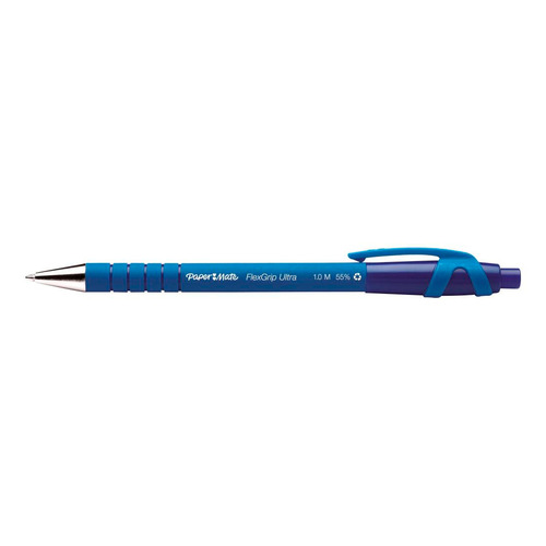 Ручка шариков. Paper Mate FlexGrip Ultra (S0190303) d=1мм синие автоматическая сменный стержень обре 12 шт./кор