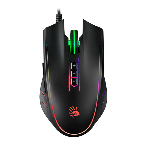 Мышь A4TECH Bloody Q81 Curve, игровая, оптическая, проводная, USB, черный