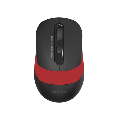 Мышь A4TECH Fstyler FG10, оптическая, беспроводная, USB, черный и красный [fg10 red]