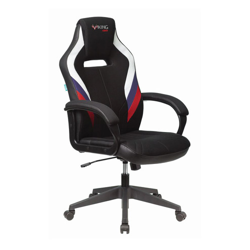 Кресло игровое ZOMBIE VIKING 3 AERO, на колесиках, текстиль/эко.кожа, белый/синий/красный/черный [viking 3 aero rus]