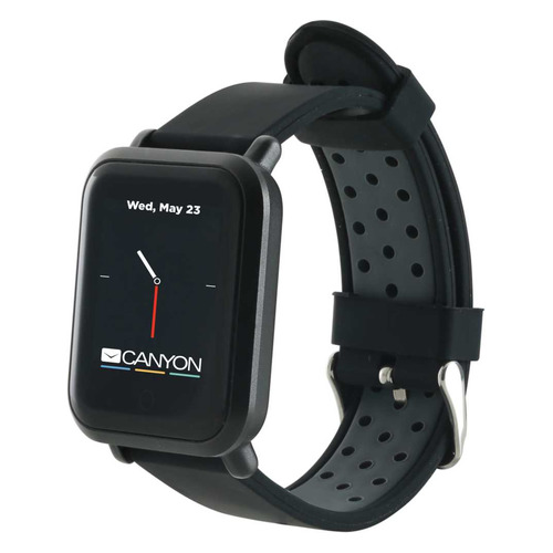 Смарт-часы Canyon CNS-SW73BB, 1.22", черный / черный [ds1cnssw73bb]