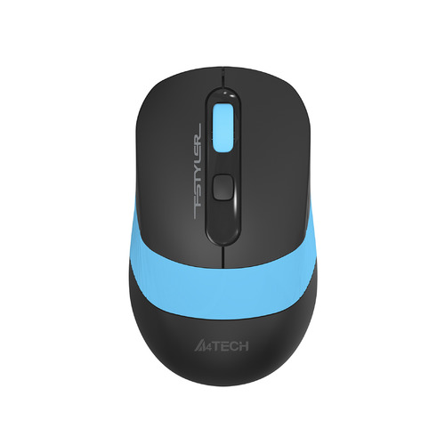 Мышь A4TECH Fstyler FG10S, оптическая, беспроводная, USB, черный и синий