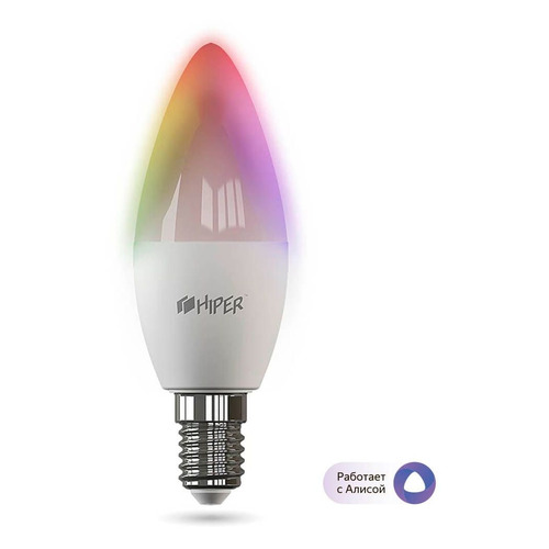 Умная лампа Hiper IoT C1 RGB Е14 6Вт 520lm Wi-Fi (HI-C1 RGB)