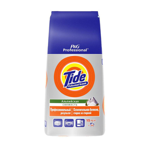 Стиральный порошок TIDE Expert Альпийская Свежесть, автомат, 15кг, белое белье