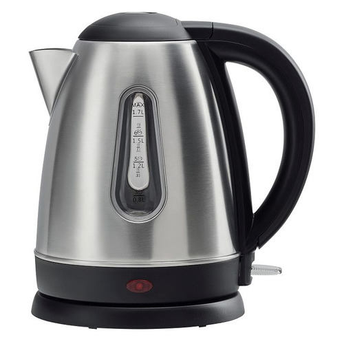 Чайник электрический Polaris PWK 1753CA, 2200Вт, нержавеющая сталь и черный